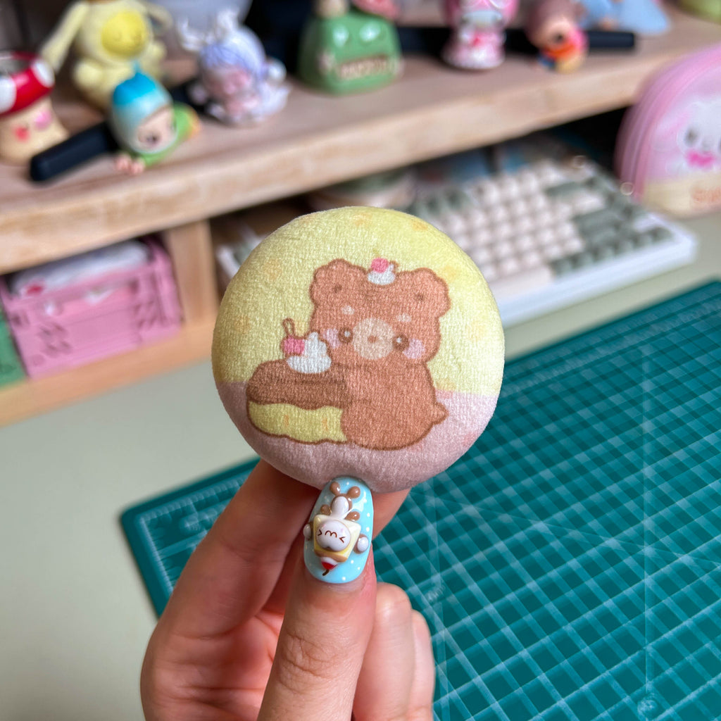 Button Plush Pin