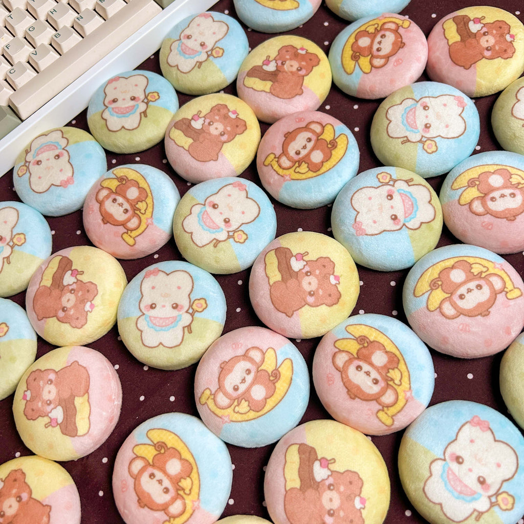Button Plush Pin
