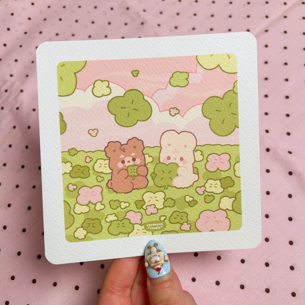 Clover Fields Postcard