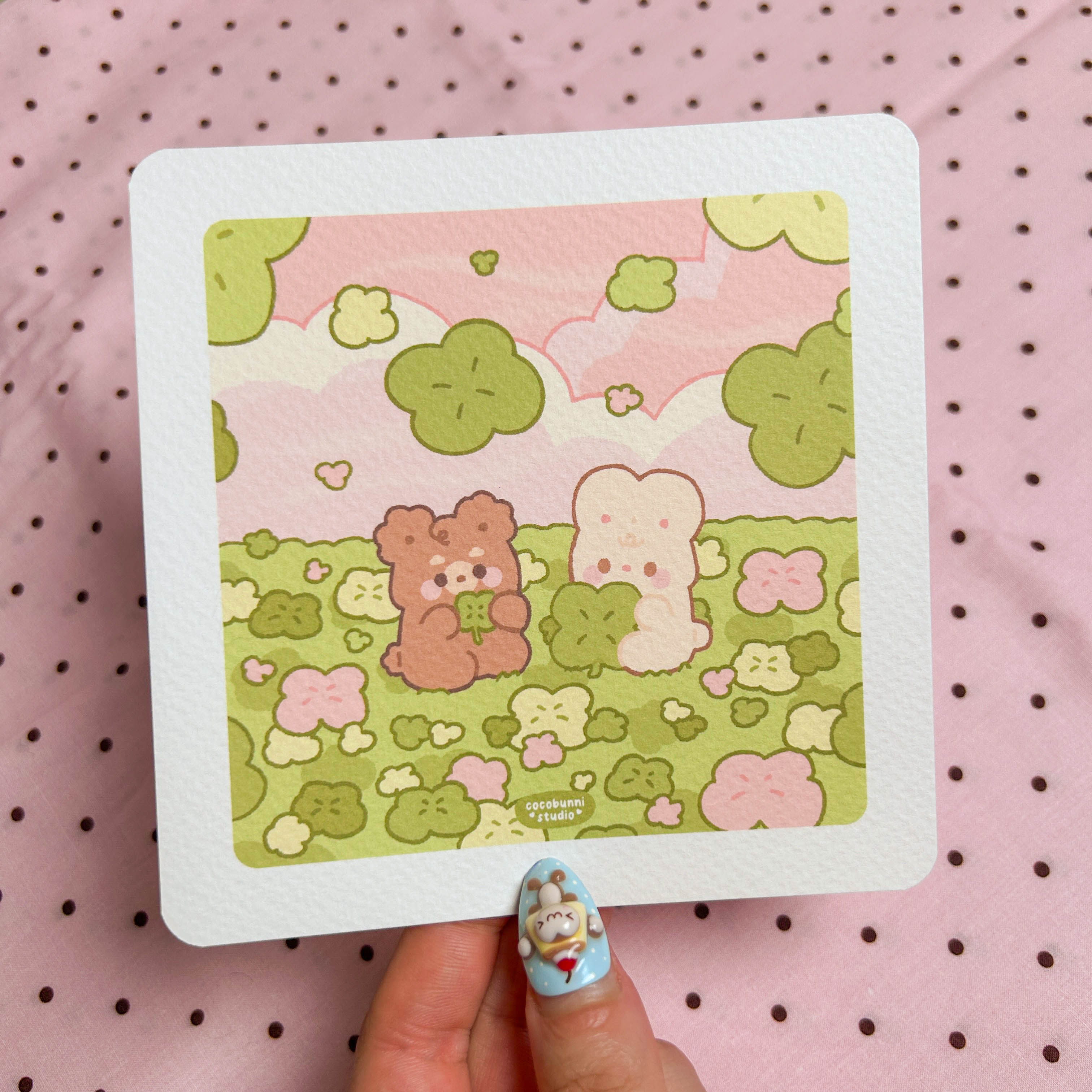 Clover Fields Postcard