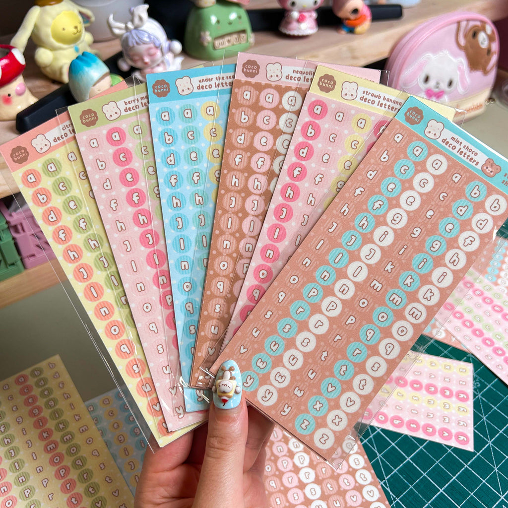 Deco Letters Sticker Sheet