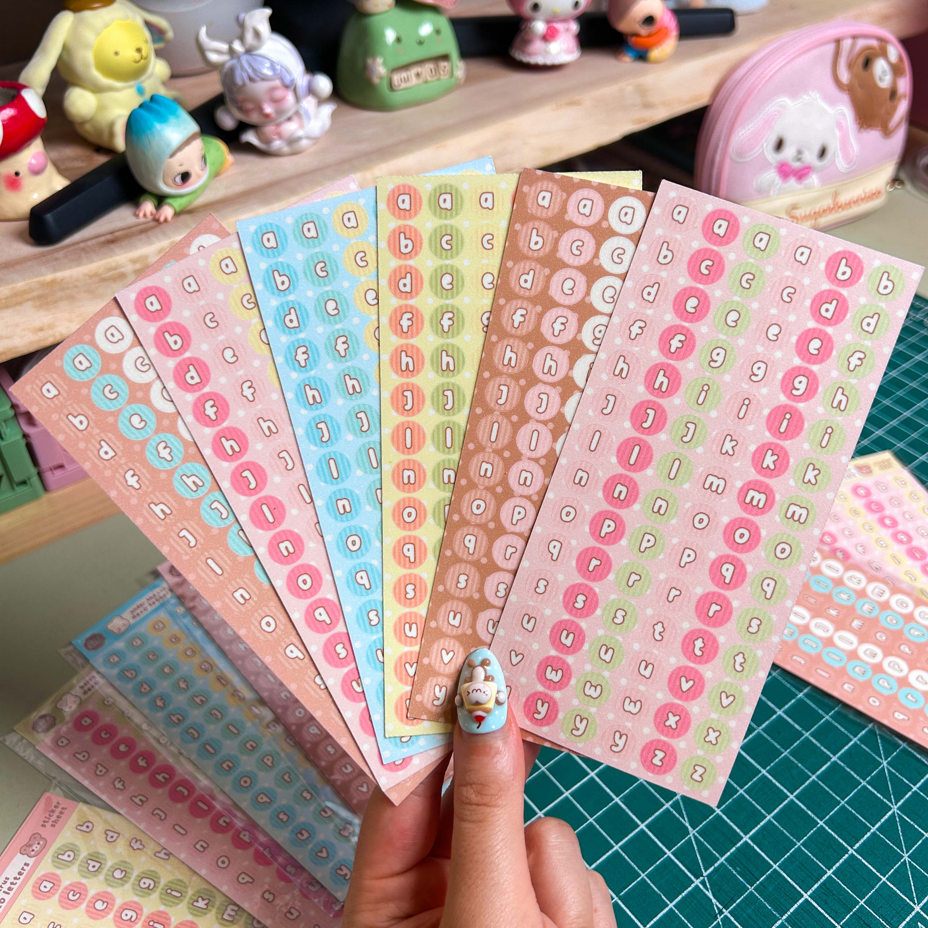 Deco Letters Sticker Sheet