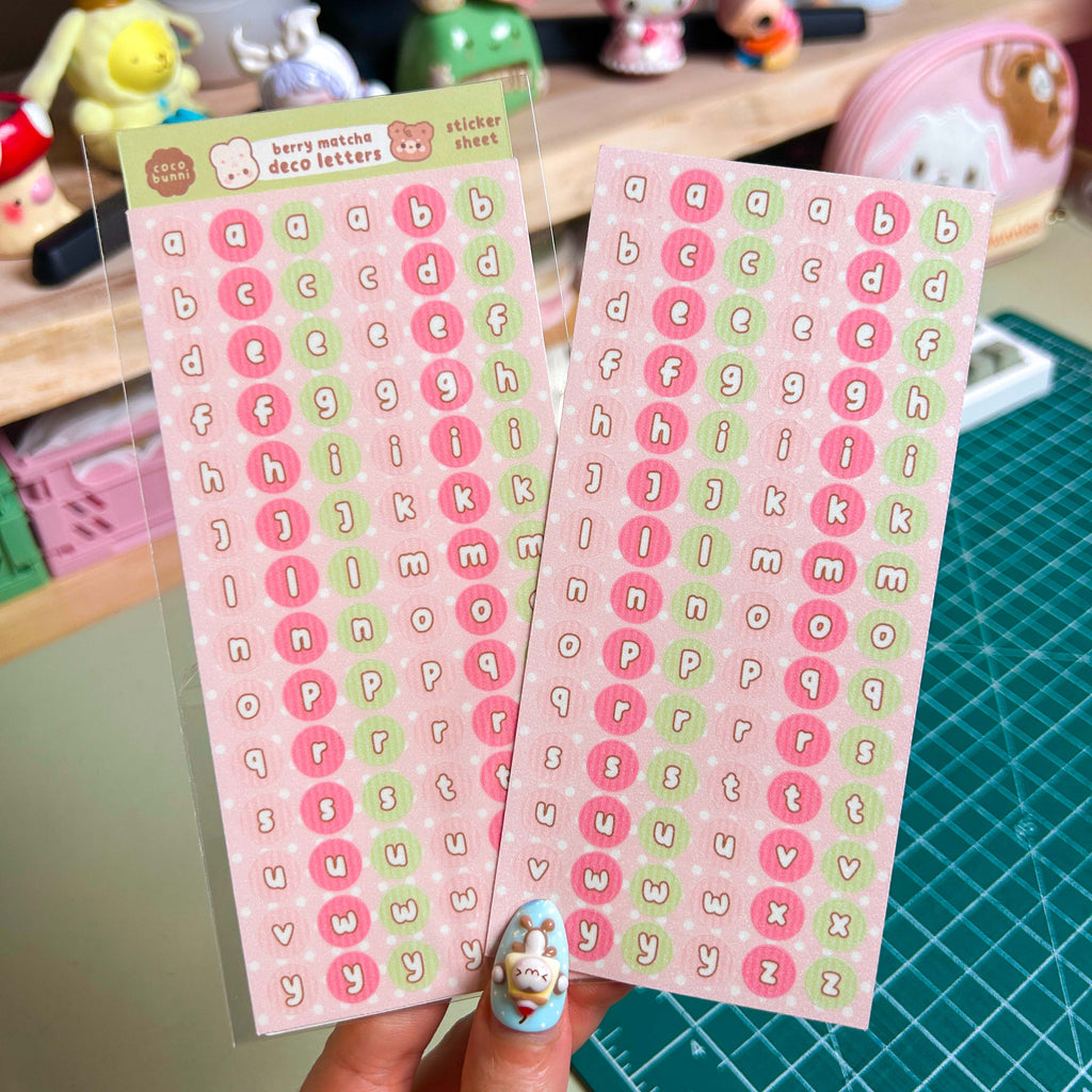 Deco Letters Sticker Sheet