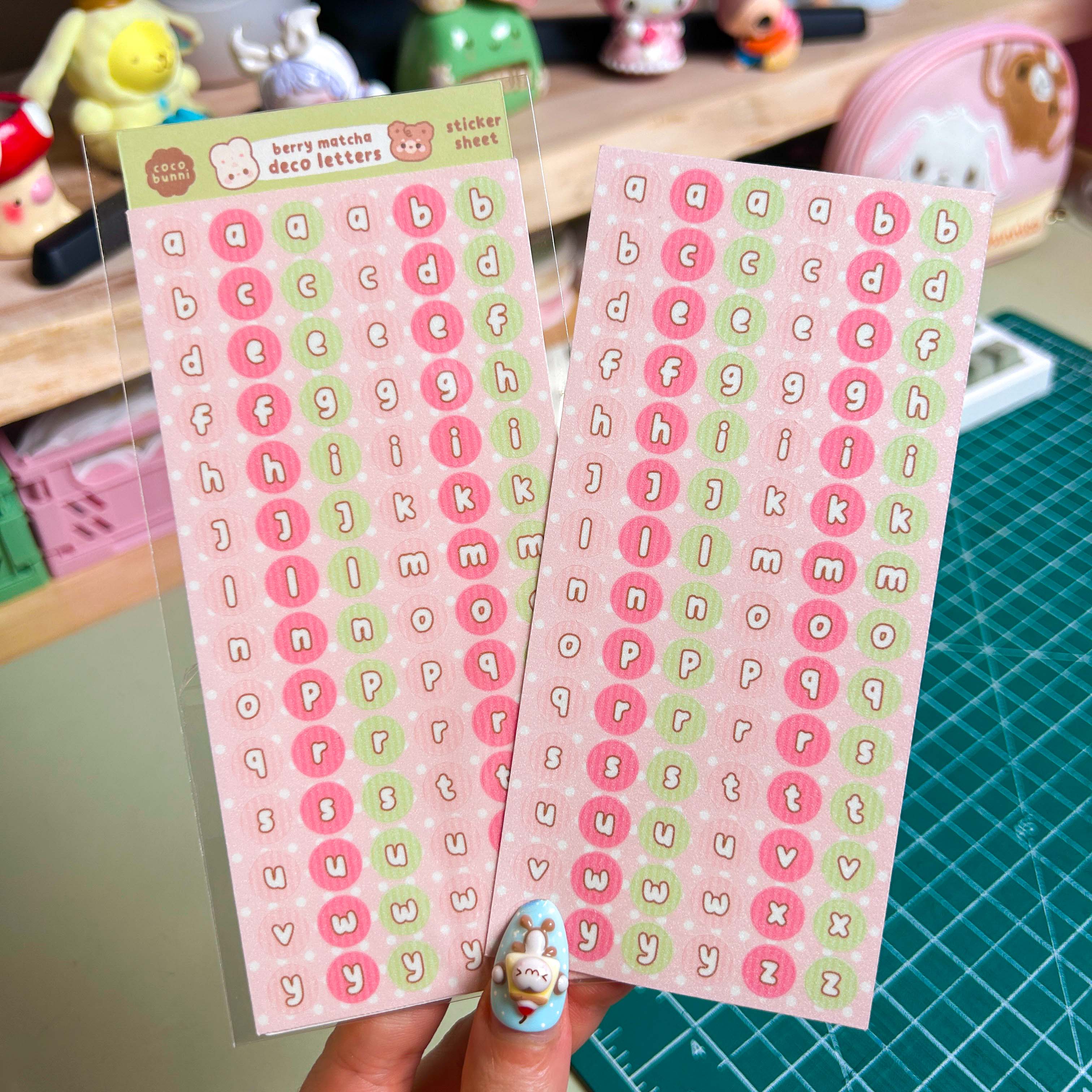 Deco Letters Sticker Sheet