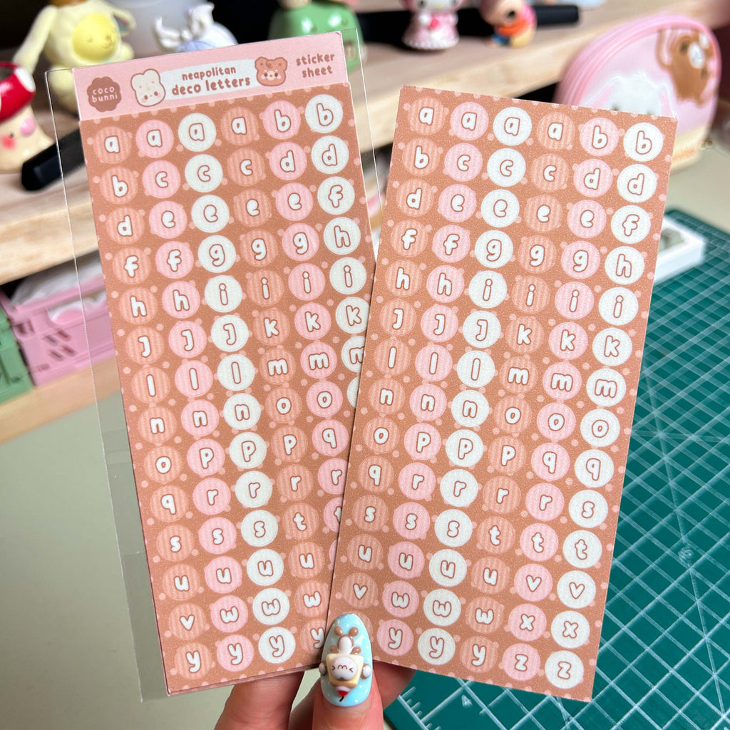 Deco Letters Sticker Sheet