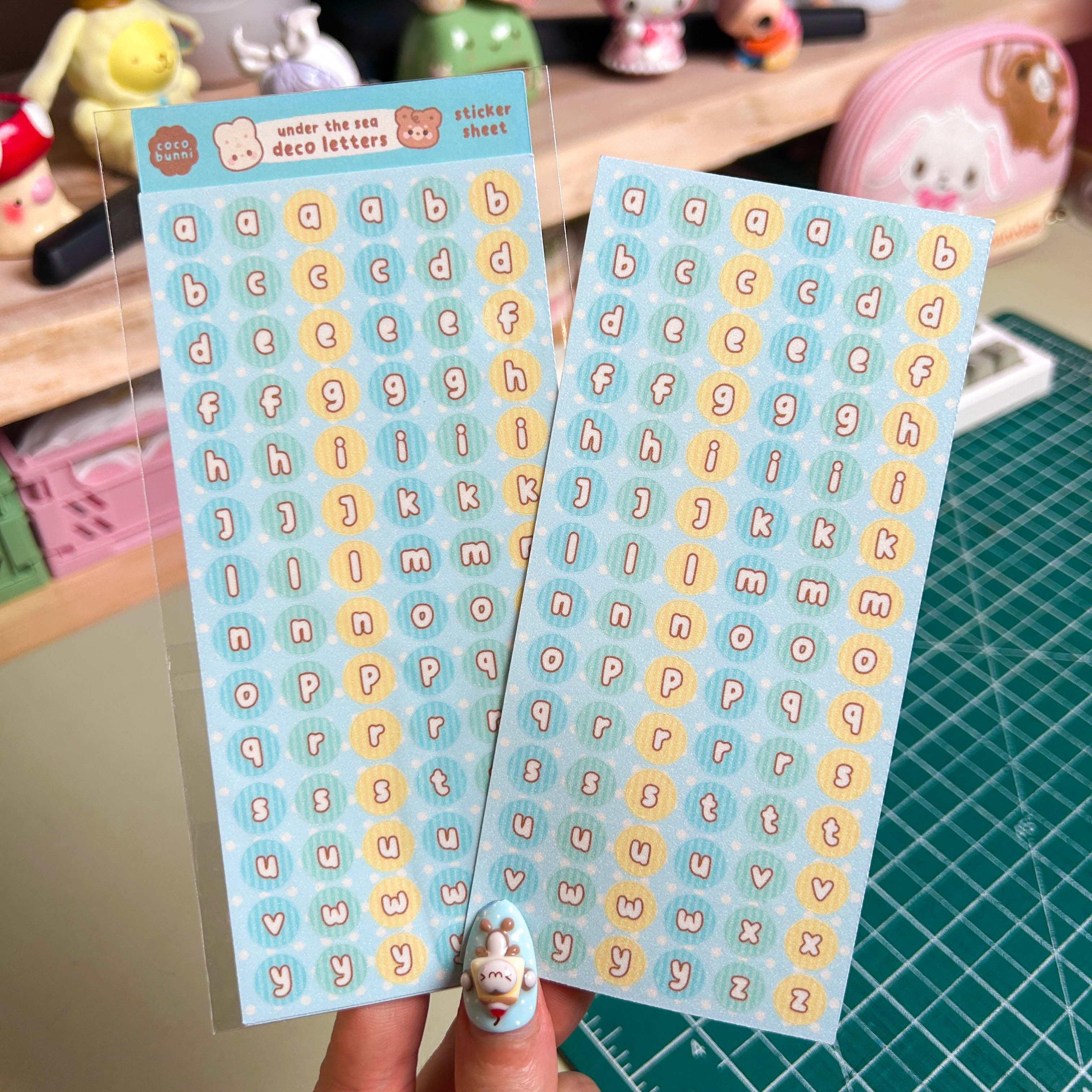 Deco Letters Sticker Sheet