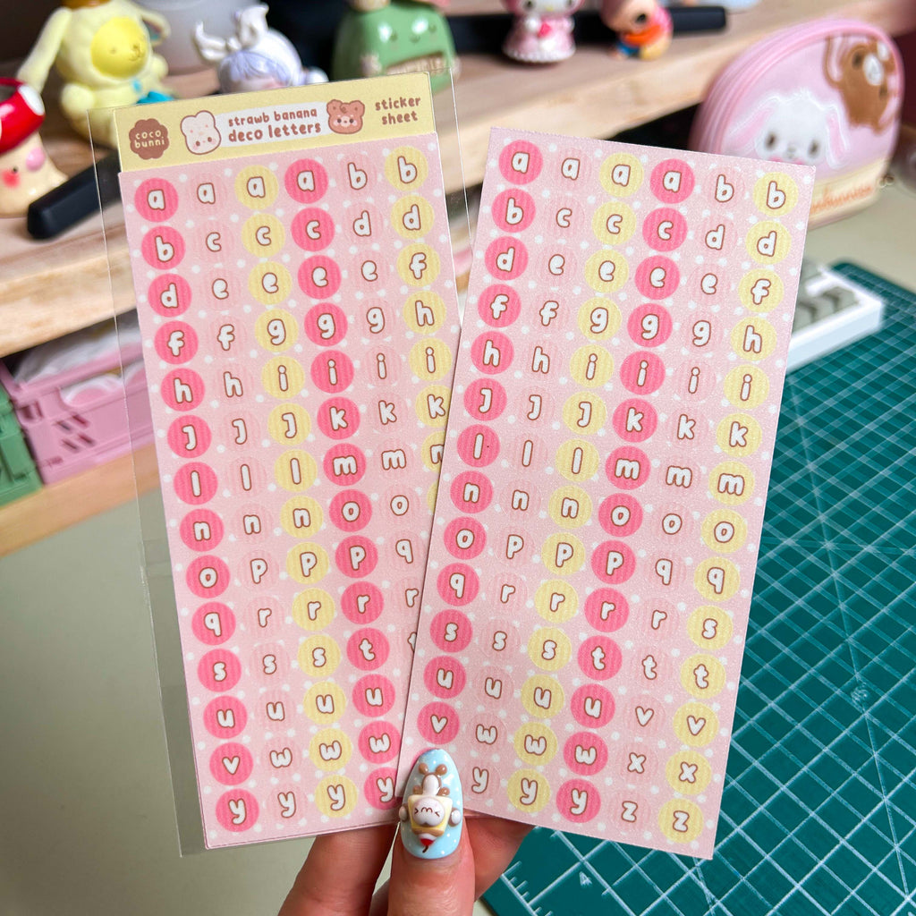 Deco Letters Sticker Sheet