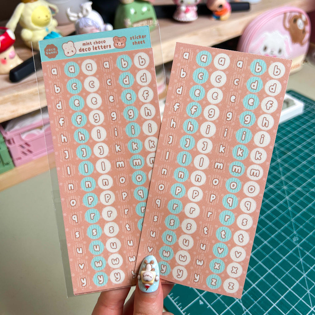 Deco Letters Sticker Sheet
