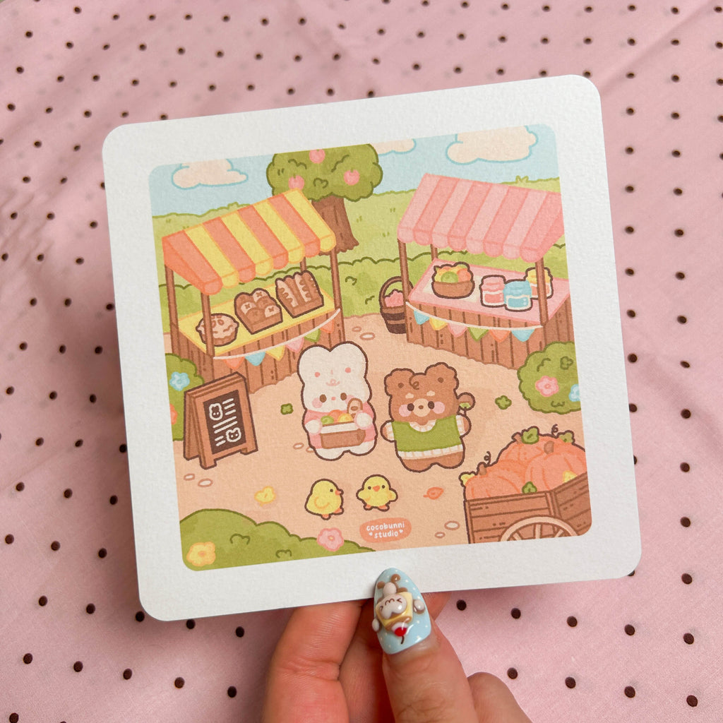 Farmer's Market Postcard