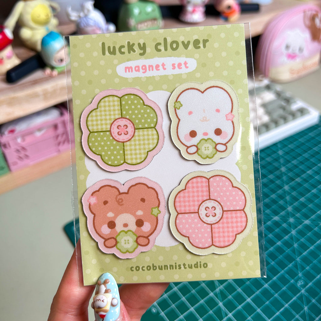 Lucky Clover Magnet Set