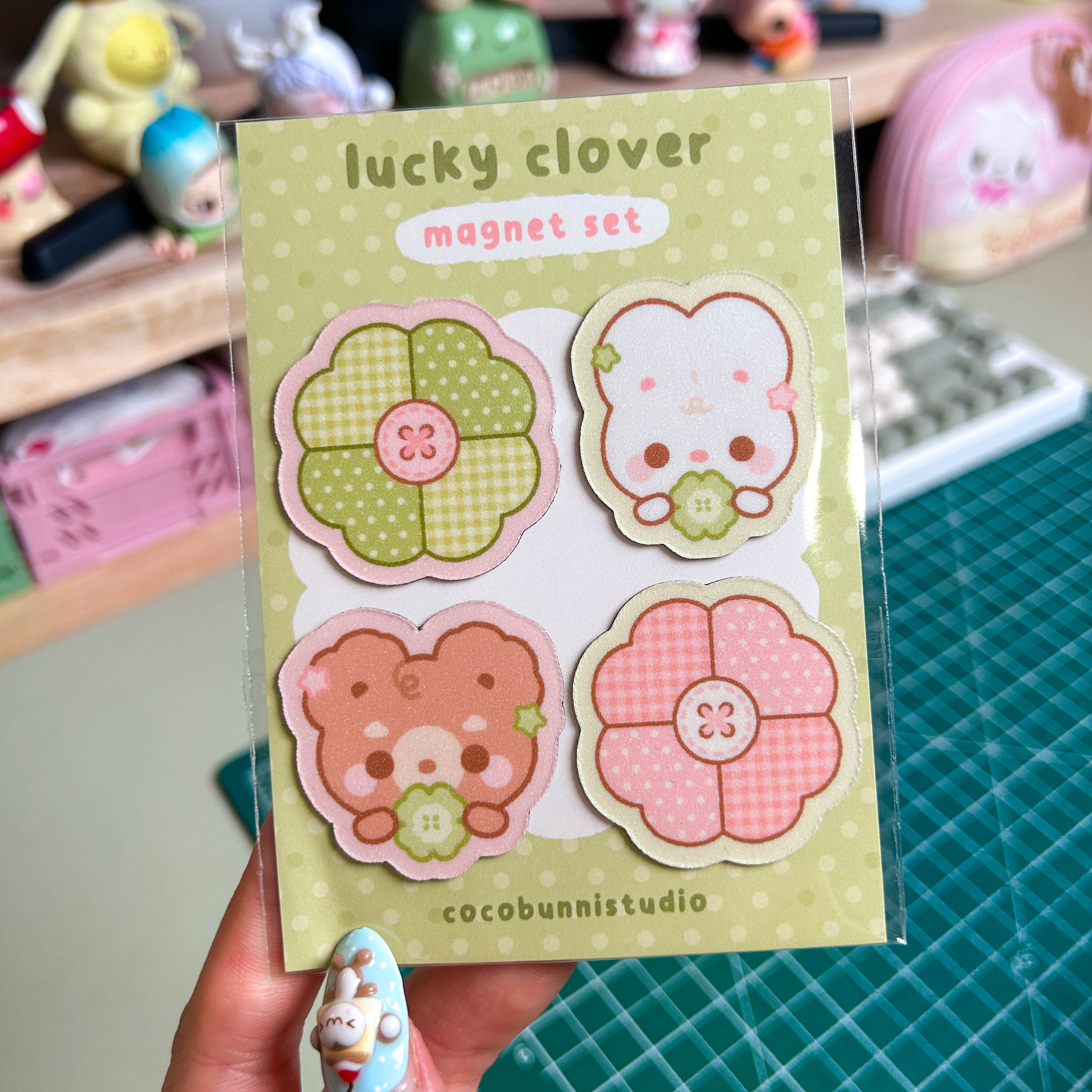 Lucky Clover Magnet Set