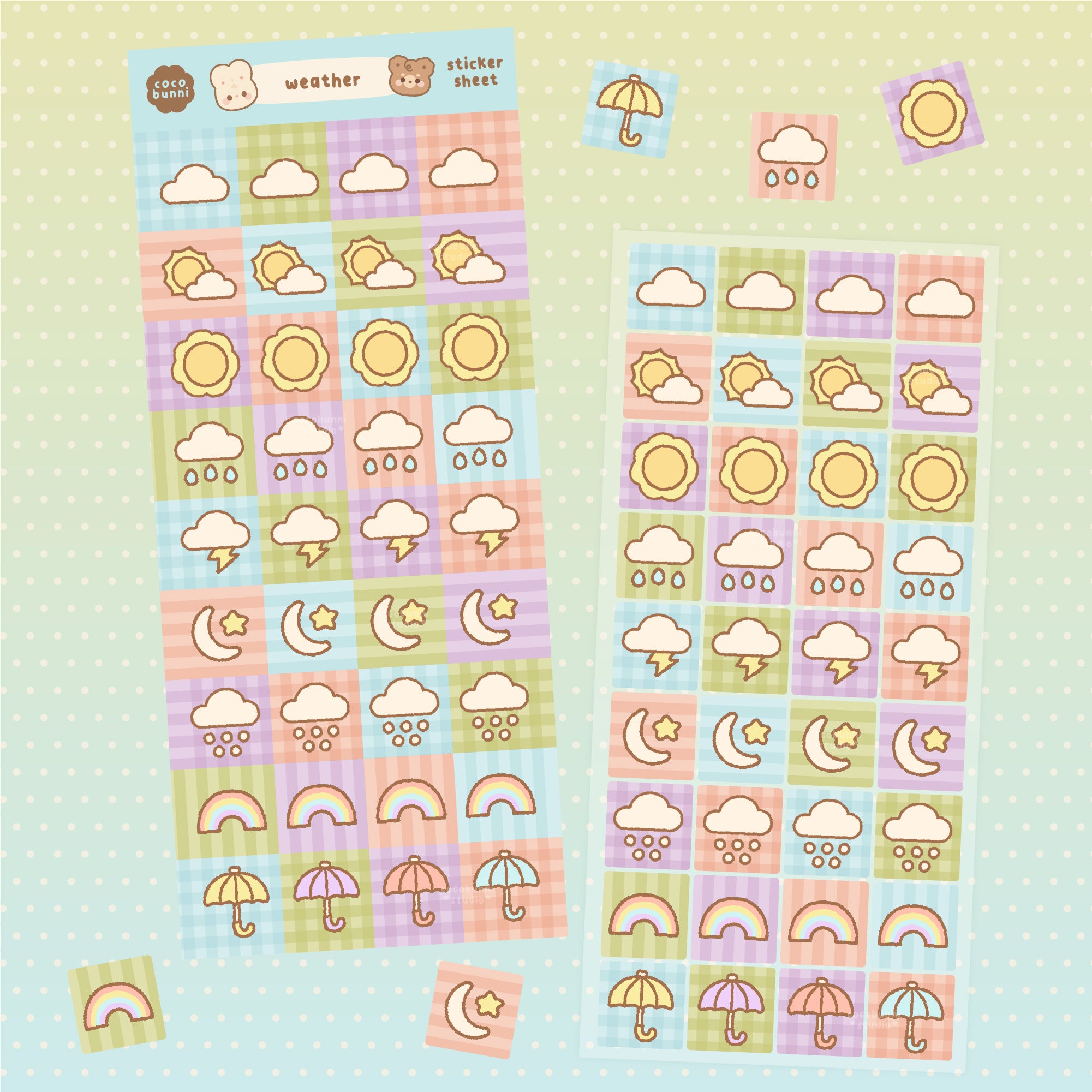 Weather Sticker Sheet
