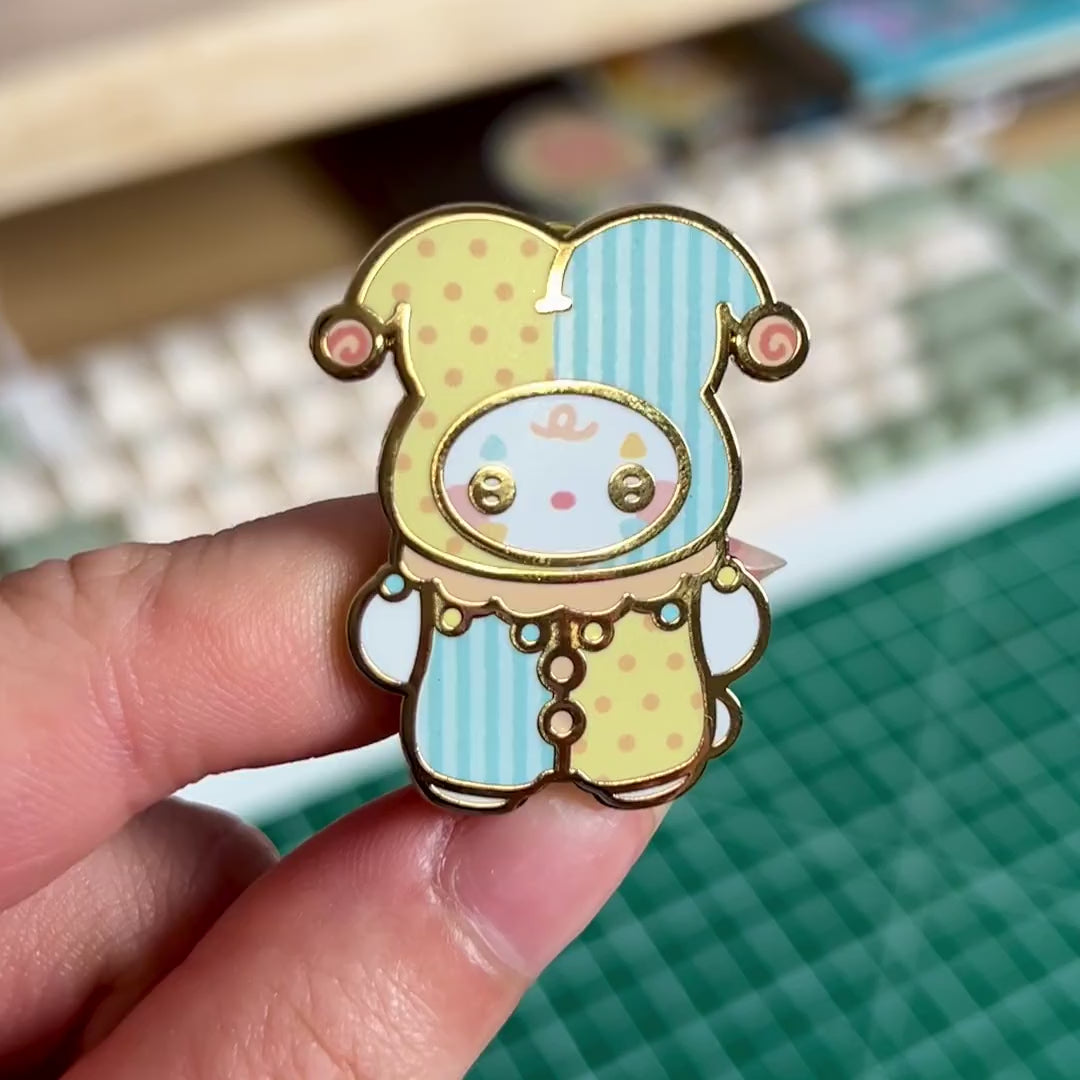 Clown Bun Enamel Pin