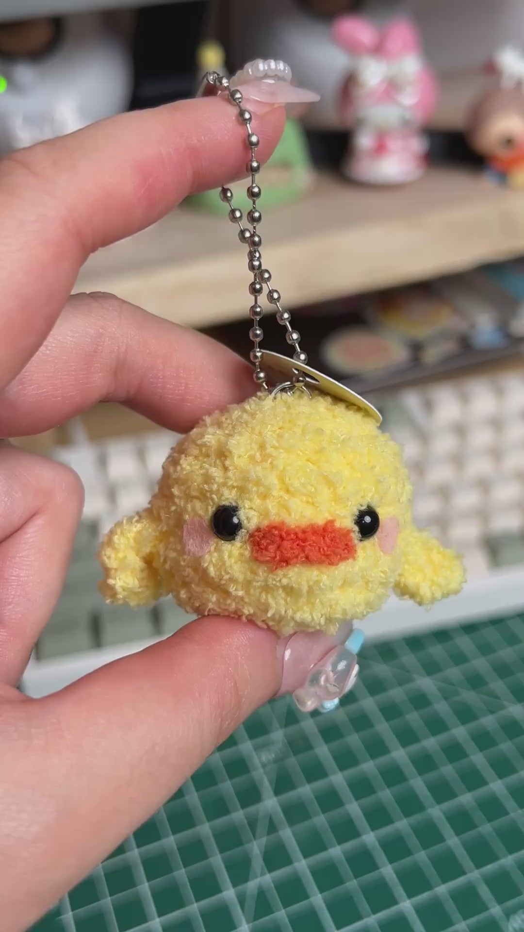 Ducky Crochet Keychain