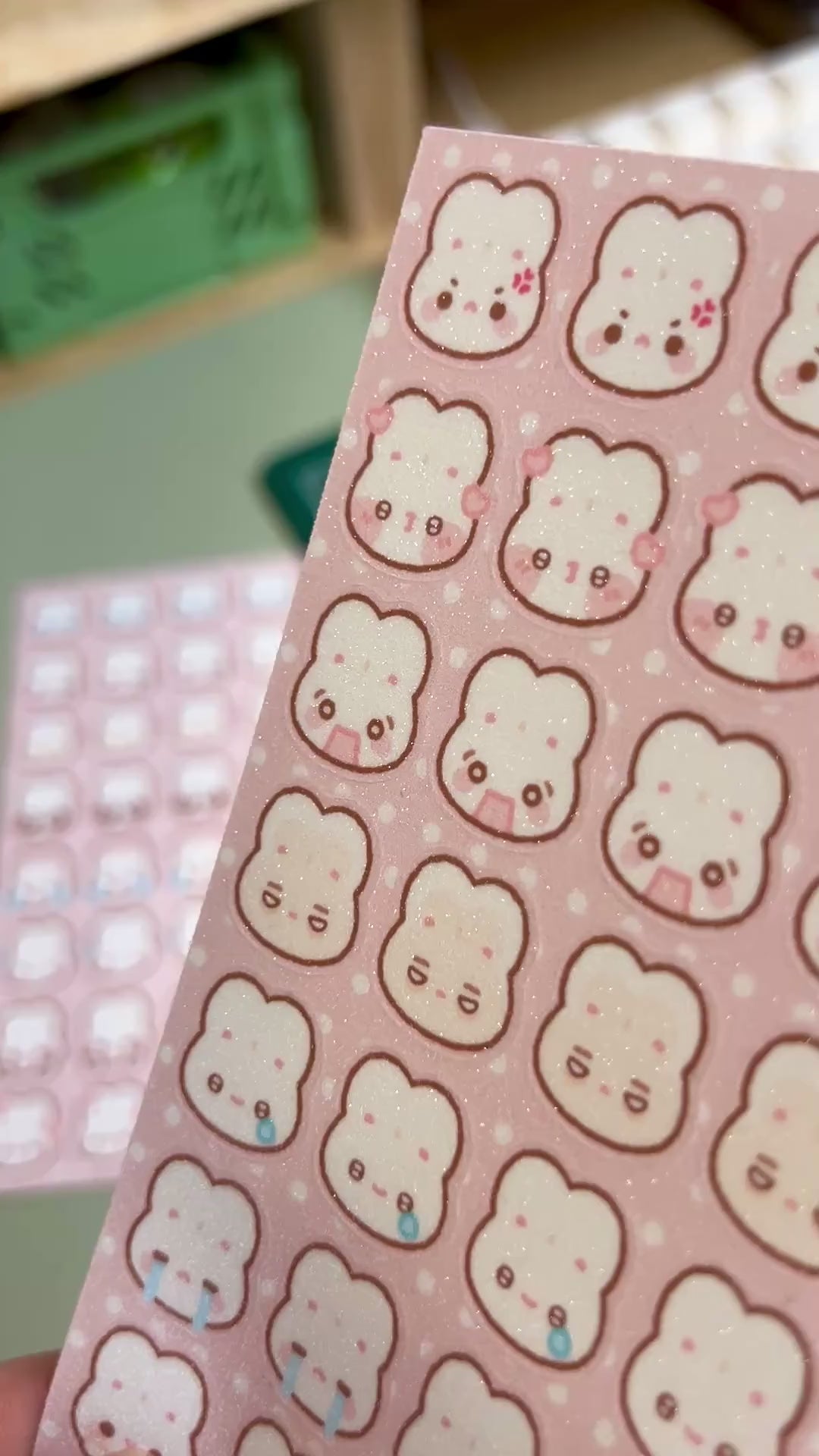 Bun Emoticons Sticker Sheet